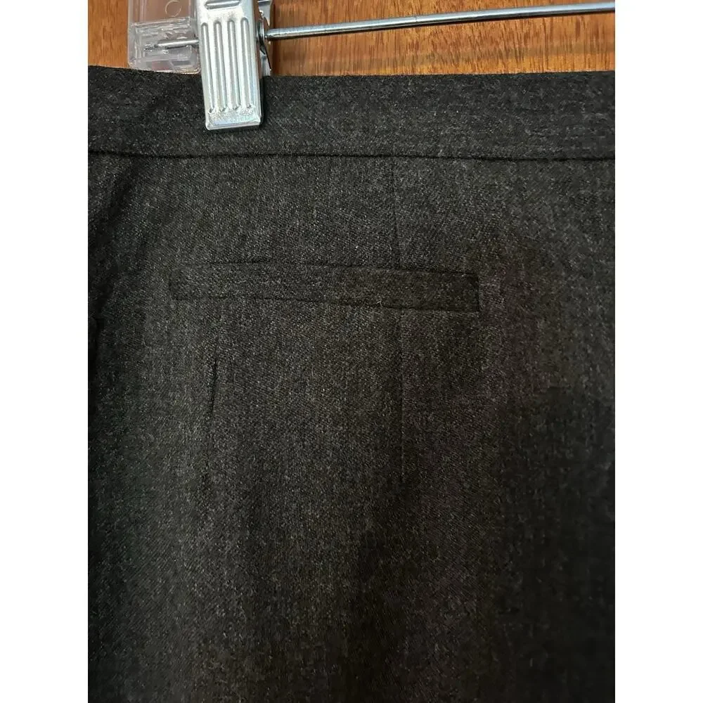 Harve Benard Holtzman Women’s Brown 100% Wool Lined Long Pencil Skirt Size 12